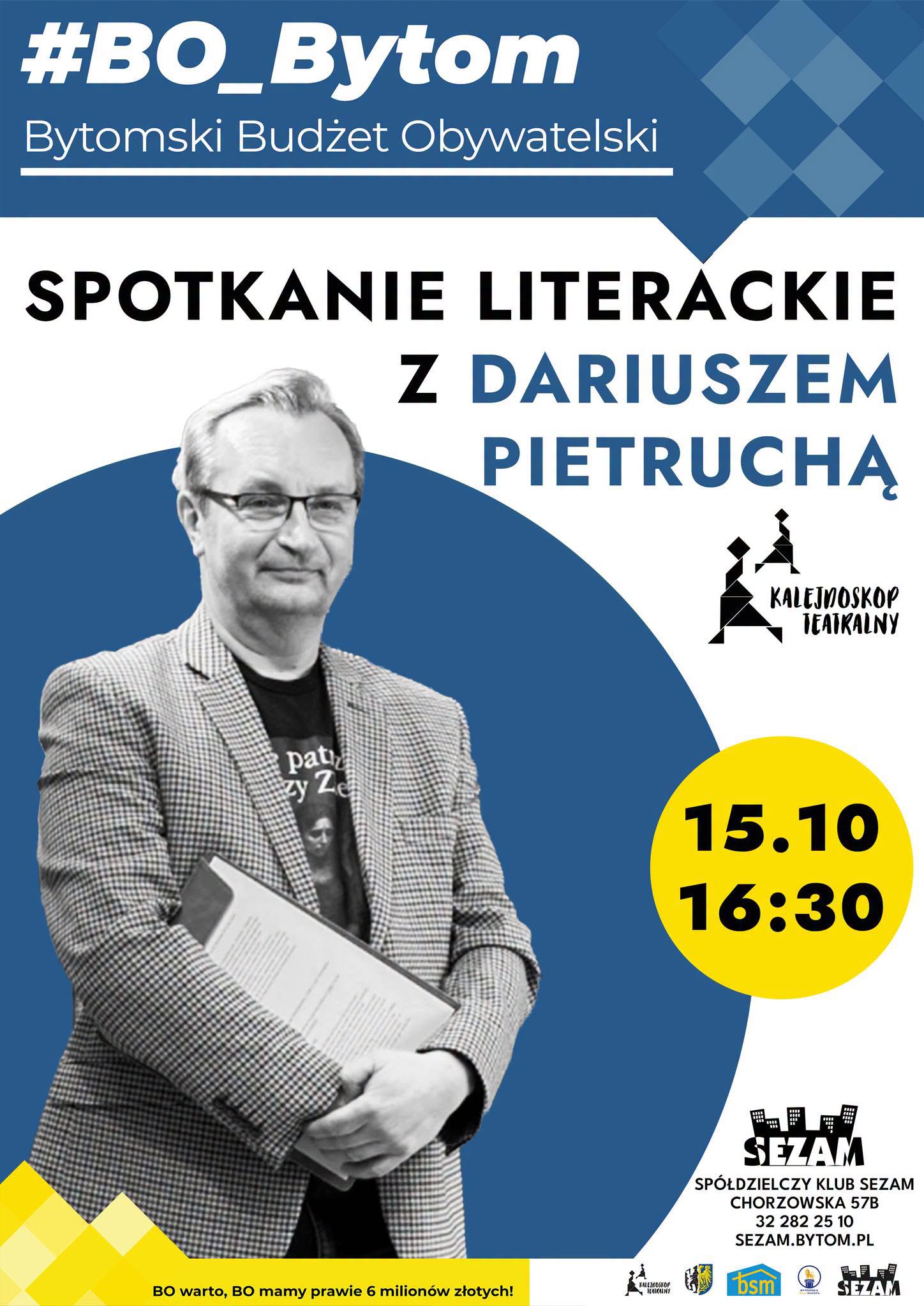 BYTOM Z JEGO MROCZNEJ STRONY – SPOTKANIE AUTORSKIE Z DARIUSZEM PIETRUCHĄ